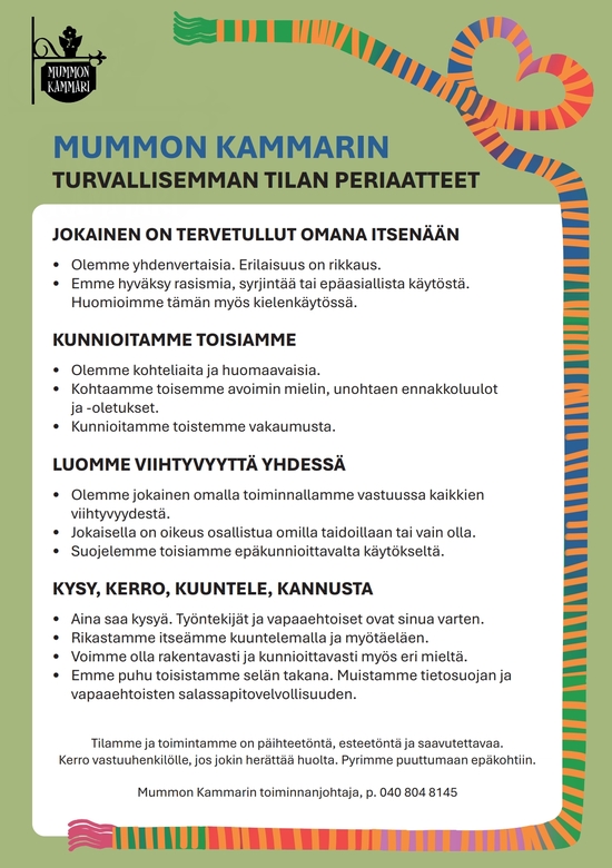 Turvallisemman tilan periaatteet